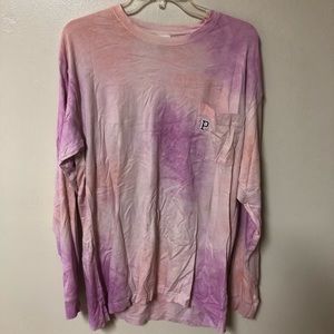 Victoria Secret PINK Tie Dye Long Sleeve Shirt